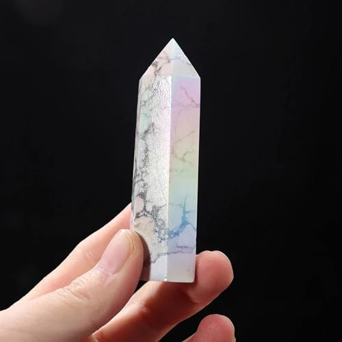 Pointe de quartz arc-en-ciel 5-6cm pour harmoniser votre décoration intérieure