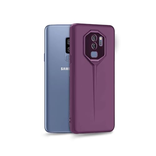 Image of Amazon Brand - Solimo Ultra-Thin Blade Runner Series Matte Finished Camera Protection Soft Back Cover for Samsung Galaxy S9 Plus - Purple