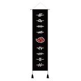 Hanging Anime Canvas tapestry Decoration series | Manga posters Wall Art Banner Wall hanging | 32 x 130 cm (leaf village symbol)