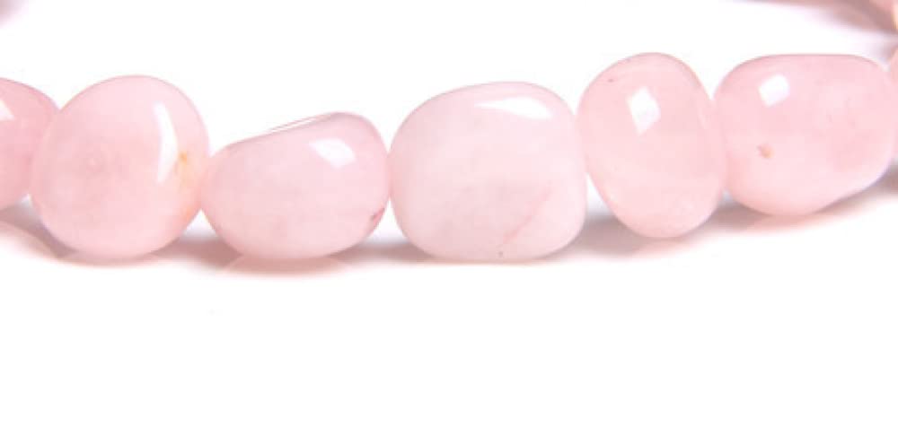 Gioielli con ciondoli Bracciale con Pietre preziose, Braccialetti con Perline Perline di Quarzo Rosa Irregolari Naturali Braccialetti Bracciale con Cristalli Elastici Gioielli in Cristallo di per