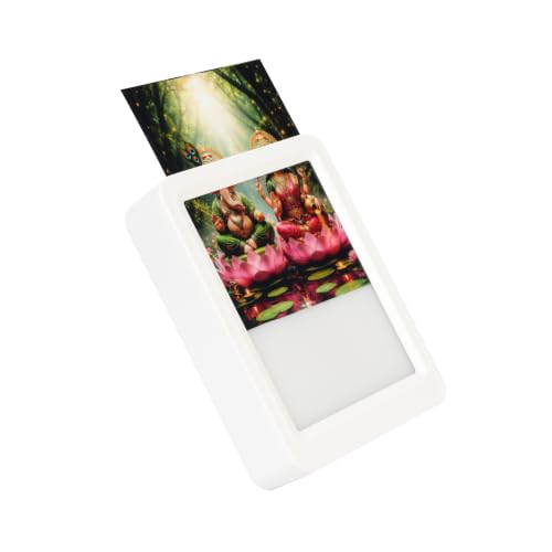 Image of Lexton 5 Inch Plug-in LED Night Light | Goddess Laxmi & Lord Ganesh Blessings | Decorative Light for Mandir, Pooja Room, Bedroom & Home Decor | Warm White
