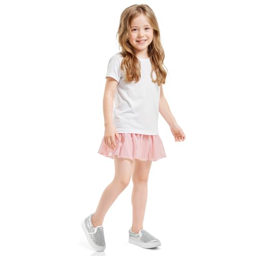 Image of K KomForme Toddler Sneakers for Girls Boys Slip On Canvas Walking Shoes | Lightweight, Comfortable