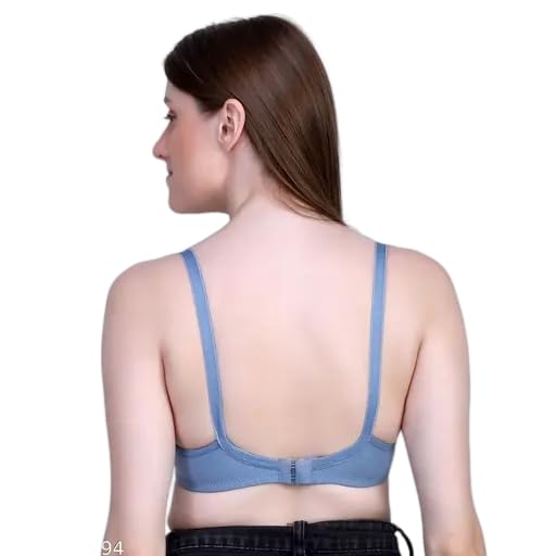 Image of Maternity Nursing Bra Cotton for Women Soft Comfortable Feeding Bra with Easy Clip Down Cups