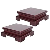 Nettoyage facile : la finition lisse de ce socle en bois réduit l’entretien quotidien, vous permettant de conserver un aspect impeccable pour votre support en bois (vase ou pot de fleurs) avec un minimum d’effort. support d’exposition en bois pour figurines, rehausseur pour pots de fleurs