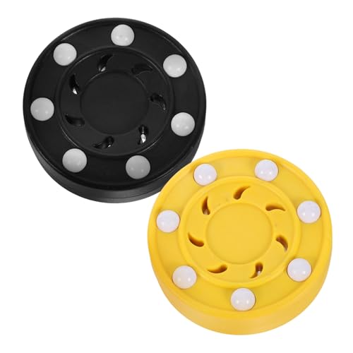 NAMOARLY 2Pcs Roller Hockey Balls Durable Training Equipment for Professional Practice and Games for Adults and Teams High Resilience Material for Street and Indoor Hockey Random Color