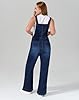 roswear Women’s Denim Overalls Loose Fit Stretchy ... #2