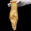 LZMYZ Gold Realistischer Hand Dildo S/M/L Big Faust Anal Butt Plug Groß Analdildo mit Starkem Saugfuß Riesige Arm Fisting Masturbieren Flirten Sex Toys Für Frauen Lesben Fisting Dildo(S) #2