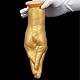 LZMYZ Gold Realistischer Hand Dildo S/M/L Big Faust Anal Butt Plug Groß Analdildo mit Starkem Saugfuß Riesige Arm Fisting Masturbieren Flirten Sex Toys Für Frauen Lesben Fisting Dildo(M)