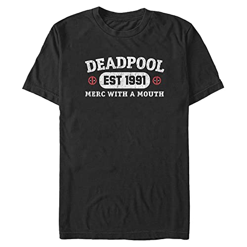 T-shirt Deadpool homme grande taille 3XL noir coupe sport confortable
