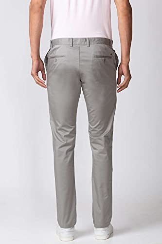 Image of blackberrys Solid Cotton Super Slim Fit Mens Trousers (A21BB60A2IA21FM-P)