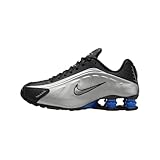 Nike Shox R4 Shoes (AR3565-006, Black/Racer Blue/Metallic Silver) Size 10.5