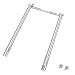 QuliMetal 69785 18 Inches Grill Burner Tubes for Weber Spirit 200 Series, Spirit E210 S210 E220 S220 Gas Grills with Up-Front Control (2013 Model Years and Newer), 304 Stainless Steel