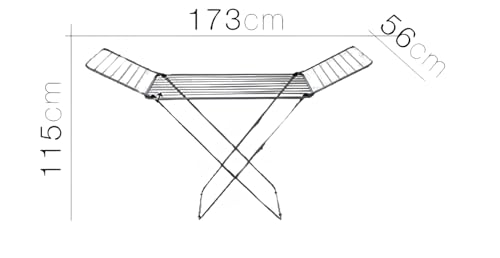 Image of Gimi Alucom Aluminium & Steel Dryer Stand, Silver