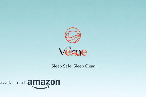 Image of La Verne 100% Waterproof Premium Cotton Feel Mattress Protector Queen Size 78 x 60 Inches | Breathable and Hypoallergenic Ultra Soft Fitted Bed Protector Cover