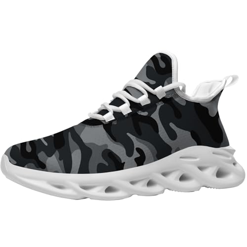 Camouflage Running Walking Tennis Shoes Fashion Sneakers for Men Women