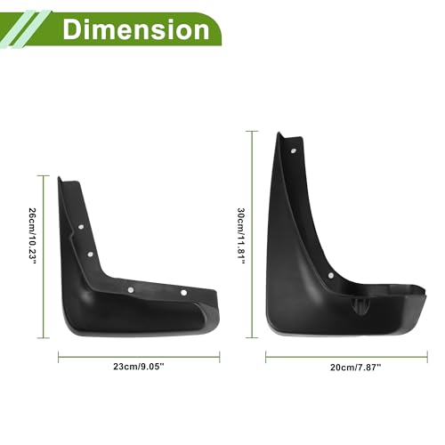 Image of Mud Flaps Splash Guards for Chrysler 300C 2013-2019 Front and Rear Mud Guards 1 Set