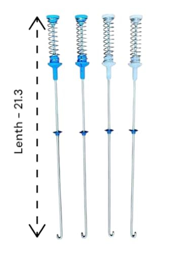 Image of Sai Service Center Model Washing Machine Suspension rods 6 kg, 7kg (Set o4 4) Top Load Spare Parts 21.3 INCH Compatible with Bosch