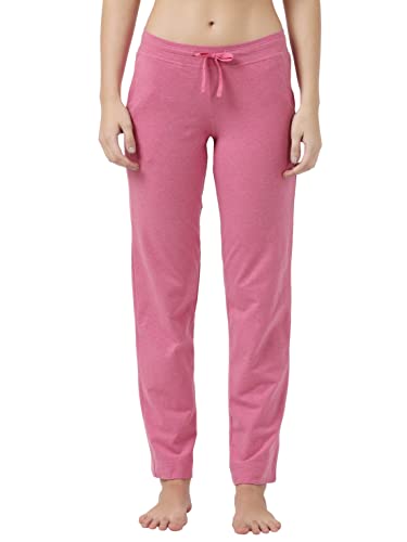 Image of Jockey 1302 Women Super Combed Cotton Elastane Stretch Relaxed Fit Trackpants with Side Pockets