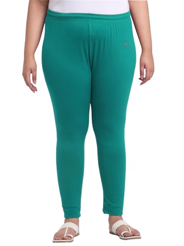 Image of Soft Cotton Ankle Lenght Solid Regular and Plus 35 Colours Leggings for Womens and Girls (Sizes :- M to 6XL)