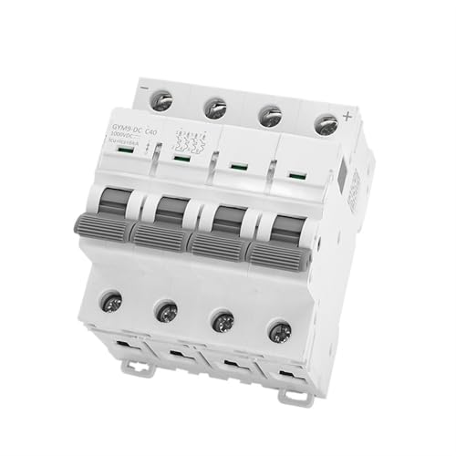 Disjoncteur MCB DC 1000V 32A 4 pôles pour installation photovoltaïque et solaire sur rail Din