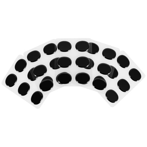 EASTROCK Round Drum Dampeners Gels Silicone Gel Pads 30 Pieces,Black