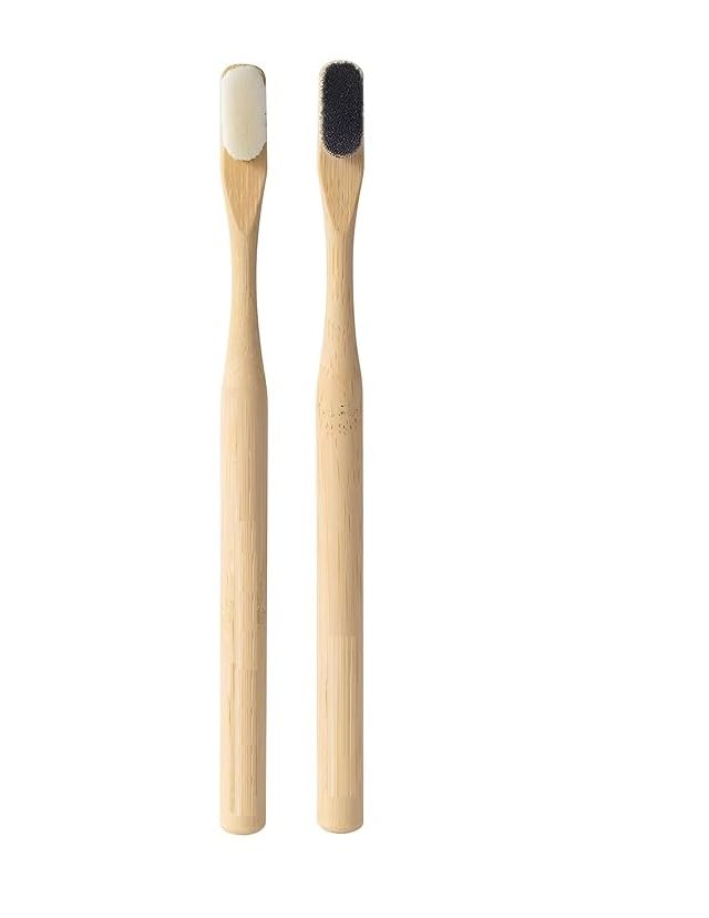 HMD INDIA Pack Of 2 (Black & White -Bristle) Round Handle Organic Bamboo manual Toothbrush With 20,000 Ultrafine Bristles|Eco-Friendly, Biodegradable|Doctors Favourite Bpa Free For Unisex Adults (B0DDQ1RC65) Amazon Price History, Amazon Price Tracker