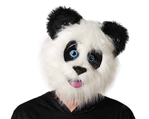BigBuy Carnival S1126283 Máscara Oso Panda, Multicolor