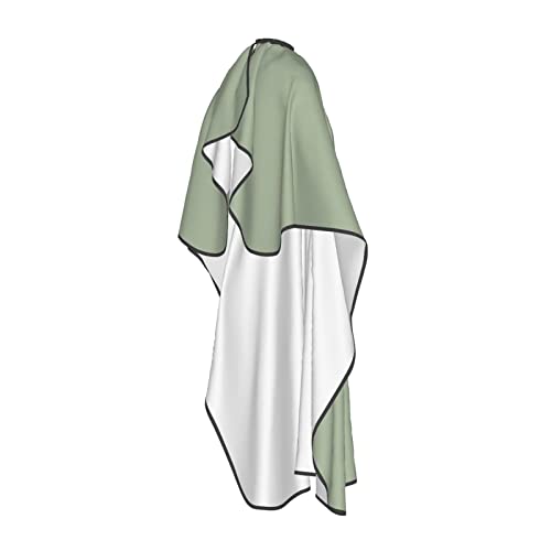 Capa para peluquería color verde salvia 55x66 pulgadas miniatura 3
