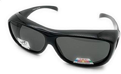 Image of Fit Over Sunglasses Polarized Lens Wear Over Prescription Eyeglasses 100% UV Protection for Men and Women