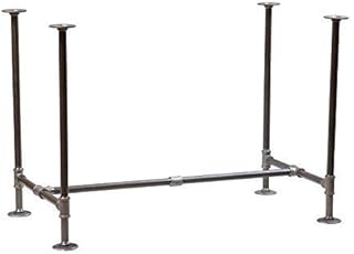 H28" - BKH2328C42 Pipe Legs KIT with Cross Bar for Desk Table, H-Shape, L42" x W23" x H28", Pack Suitable for 1 Table, Base Frame