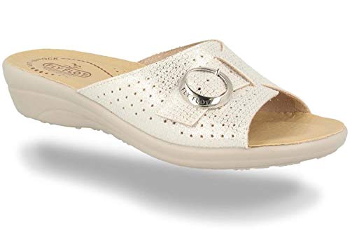 Fly Flot T4A52 Ciabatta Donna ZEPPETTA Fibbia Bianco 36