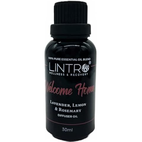 LINTRO - Welcome Home 100% Pure Essential Oil Blends - Made with Pure Essential Oils - Use with LINTRO Waterless Or Classic Diffuser - 30ml Cover