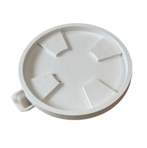 Carrito rodante para plantas con ruedas bloqueables para interiores y exteriores, 30 cm, carrito blanco para macetas de árboles y flores