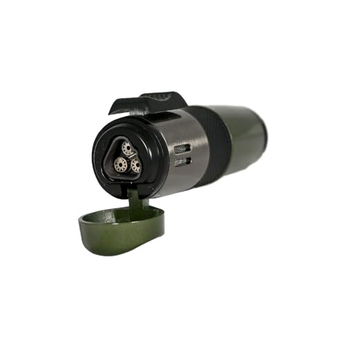 Encendedor Triple Antorcha Vertigo Oculus con Apoya Cigarro miniatura 2