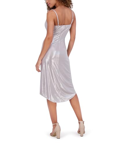 Image of Siena Women's Spaghetti Strap Cowl Neck Midi Dress
