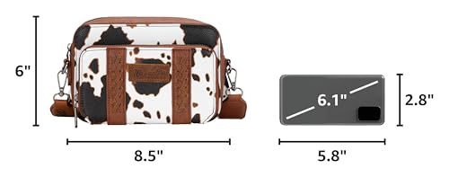 Image of Wrangler Crossbody Bag for Women Western Cowgirl Crossbody Purses with Guitar Strap