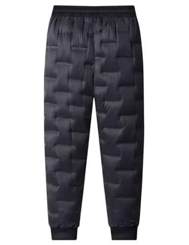 Boys Down Snow Trousers Kids Windproof Winter Warm Pants Outdoor Lightweight Elastic Waistband Pants2