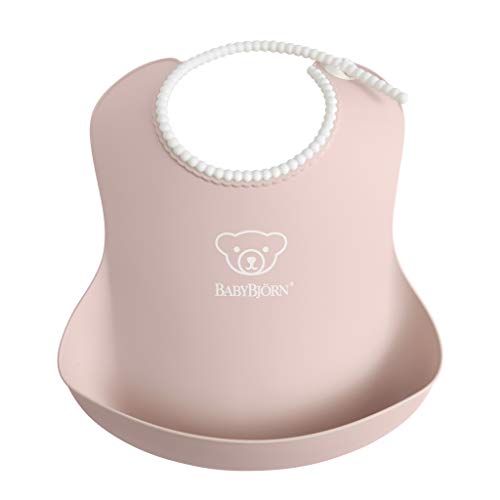 BABYBJÃ–RN Baby Bib, Powder Pink, 2.75x8.26x10.82 Inch (Pack of 1)