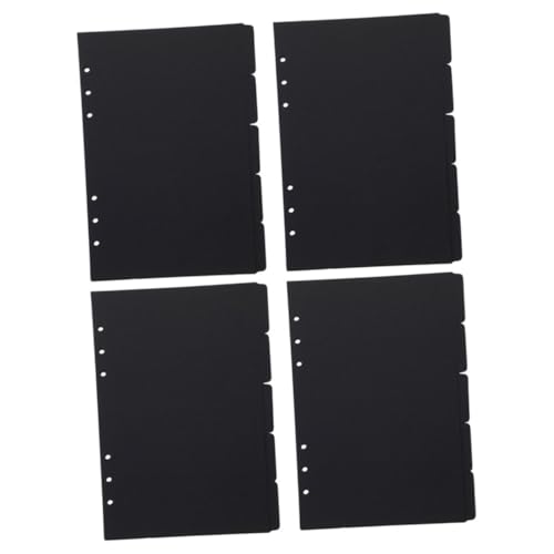 ERINGOGO 20個 バインダー仕切り 書き込み可能タブ付き 紙製インデックスラベル ノート ファイル整理用 学習 オフィス活用