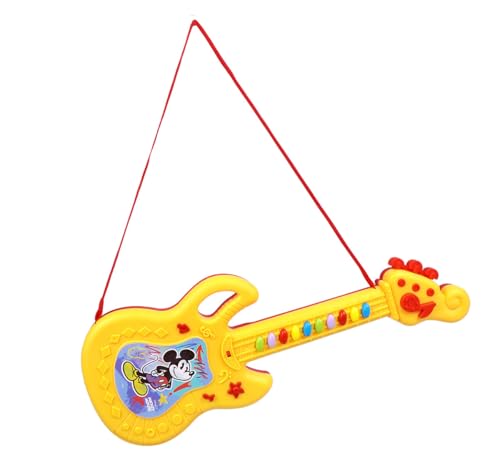 Image of Disney Mickey Mouse Theme Musical Guitar for Toddlers & Kids | Battery Operated Sing-Along Educational Toy | Interactive Learning Music & Sounds|Birthday Gift for Juniors (3+ Years) - Red
