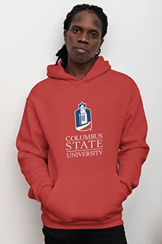 CreateMyTee | Columbus State University Tower Hooded Sweatshirt3