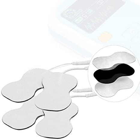 Image of AGAM Digital Therapy Machine Electrodes (Eight Shape) - Strong Adhesive Gel, Universal Replacement Pads for Muscle Pain Relief, Reusable TENS Unit Electrode Pads (Pack-16)