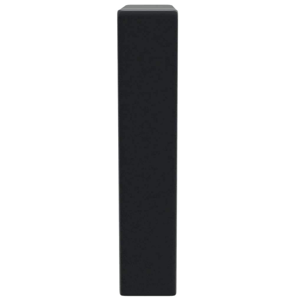 Soportes para lavabo (2 unidades, acero trapezoidal, montaje en pared y mesa, 15 x 40 cm, tubo de 3 x 3 cm, soporta hasta 100 kg)