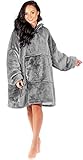 Nightbex® Original Blanket Hoodie - Manta con capucha supersuave con forro polar - Cómoda sudadera con capucha para hombres, talla única