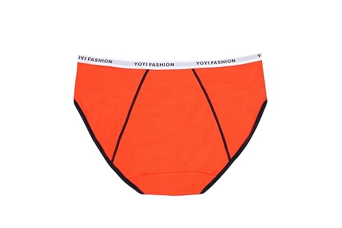 YOYI FASHION Teen Girls Period Underwear Viscose Brief Menstrual Period Panties Leak-Proof Protective Briefs Size XS-XL3