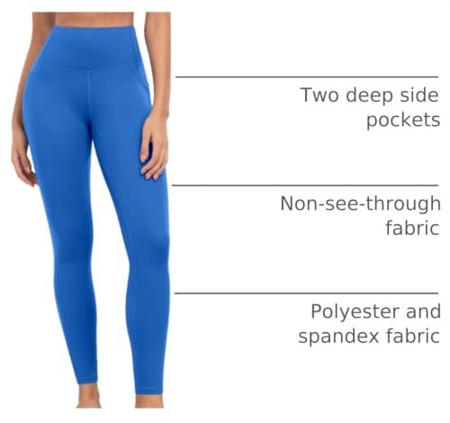 Image of ATHVOTAR Leggings with Pockets for Women, 7 Packs High Waisted Workout Tummy Control Yoga Pants