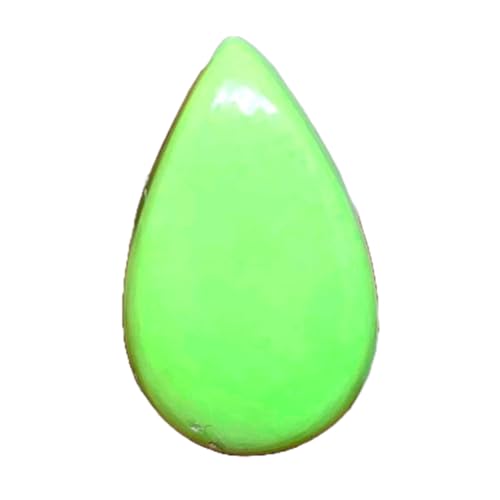 Pierre chrysoprase citron poire 31mm pour bague pendentif et collier DIY