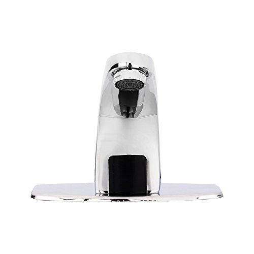 Rubinetto Automatico con Sensore a Infrarossi, Rubinetto per Lavabo Lavello Intelligente Senza Lavamani con Scatola di Controllo e Valvola Miscelatrice Acqua Calda e Fredda per