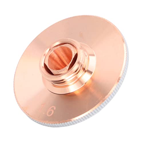 Nozzle, Cutting Machine Cutter Optical Fibre Plated Copper 1.4mm 0.055in Aperture for Arc Welding Nozzles (1.6mm / 0.06in Aperture)