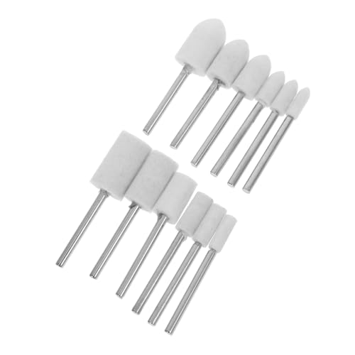 MUCKLILY Soft Wool Polishing Wheel Set Grinding Wheel for Grinder Felt Polishing Disc for Jewelry Watch Polish